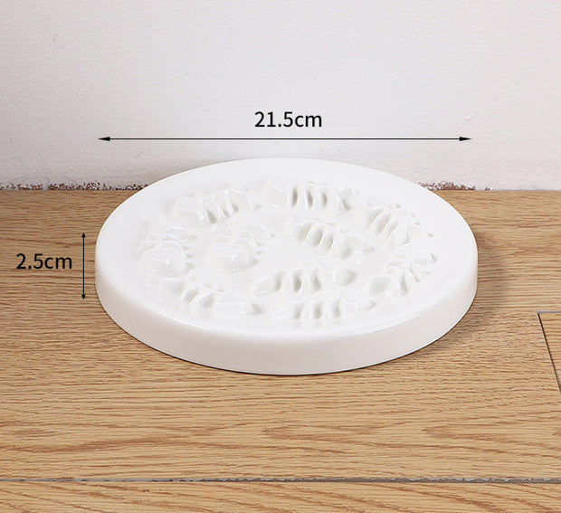 Ceramic Pet Feeder, Slow Feed Cat Bowls For Healthy Eating For Cats And Small Dogs